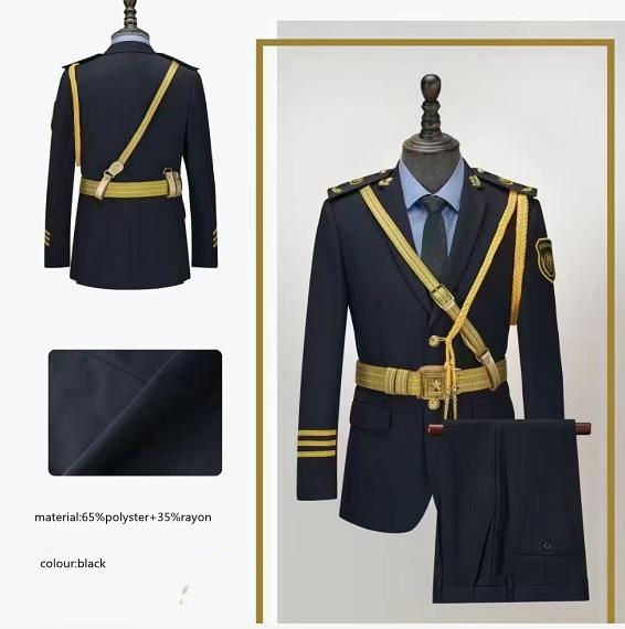 Custom Men Security Officer Ceremony Uniform, Premium Polyes